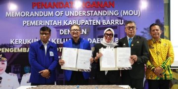 Pemkab Barru dan KKDB Teken MoU Pengembangan Potensi dan Investasi Daerah