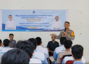Kapolres Barru dan Kadisnaker Tinjau Pelatihan Vokasi Las dan AC di BLK Barru